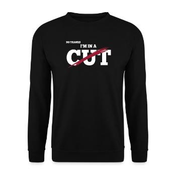 Pruning season with reduced calorie deficit - Unisex Sweatshirt - black - Front - Alina (178cm) & Michal (187cm)