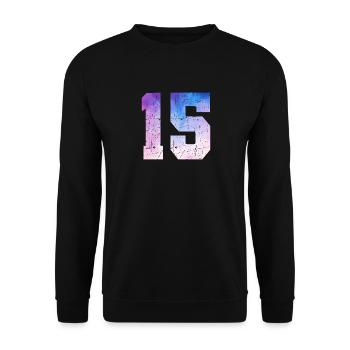 Issue 15 – 15th Anniversary Gift - Unisex Sweatshirt - black - Front - Alina (178cm) & Michal (187cm)