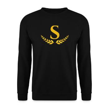 S - Unisex Pullover - Schwarz - Vorne - Alina (178cm) & Michal (187cm)