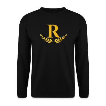 r - Sweat-shirt Unisexe - noir - Devant - Alina (178cm) & Michal (187cm)
