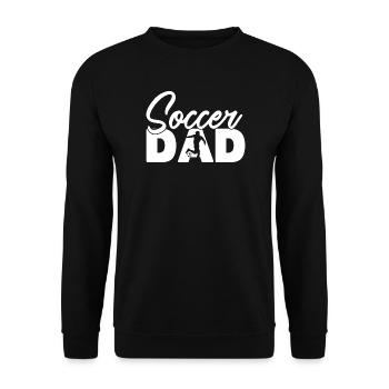 Soccer Dad Football Silhouette Sports Father - Unisex Sweatshirt - black - Front - Alina (178cm) & Michal (187cm)
