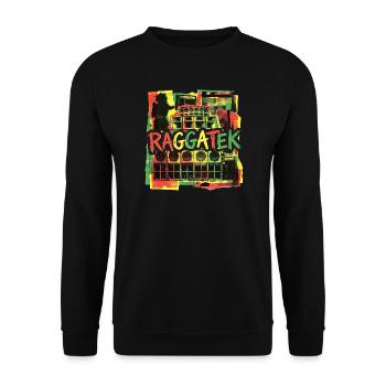 Raggatek Session Soundsystem - Unisex Pullover - Schwarz - Vorne - Alina (178cm) & Michal (187cm)