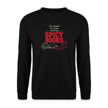 Livres épicés en lisant BookTok Dicton. - Sweat-shirt Unisexe - noir - Devant - Alina (178cm) & Michal (187cm)