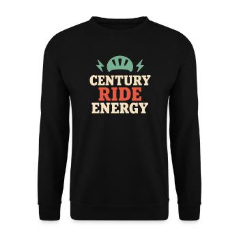 Century Ride 100-mile ride Cyclist Century - Unisex Sweatshirt - black - Front - Alina (178cm) & Michal (187cm)