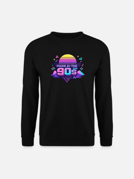 Made in the 90s Retro Neon - Unisex Sweatshirt - black