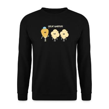 Lustiges Fitnessstudio-Workout, Fitnesstrainer, Fitnesstrainer, Sport - Unisex Pullover - Schwarz - Vorne - Alina (178cm) & Michal (187cm)