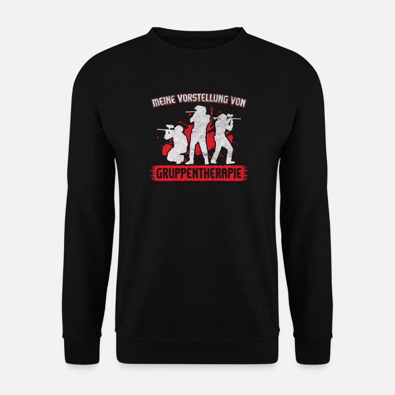 Gruppentherapie Paintball - Unisex Pullover - Schwarz