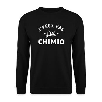 J'peux pas j'ai chimio - Sweat-shirt Unisexe - noir - Devant - Alina (178cm) & Michal (187cm)