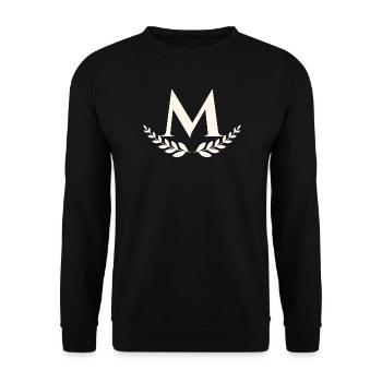 M - Unisex Pullover - Schwarz - Vorne - Alina (178cm) & Michal (187cm)