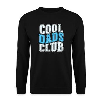 Cool Dads Club - Vatertag Papa Geschenk - Unisex Pullover - Schwarz - Vorne - Alina (178cm) & Michal (187cm)
