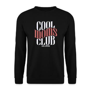 Club des mamans cool - Cadeau de maman pour la fête des mères - Sweat-shirt Unisexe - noir - Devant - Alina (178cm) & Michal (187cm)