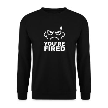 Visage en colère viré - Sweat-shirt Unisexe - noir - Devant - Alina (178cm) & Michal (187cm)