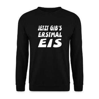 Eis - Unisex Pullover - Schwarz - Vorne - Alina (178cm) & Michal (187cm)