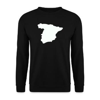 Spain Maps Silhouette Design - Unisex Sweatshirt - black - Front - Alina (178cm) & Michal (187cm)