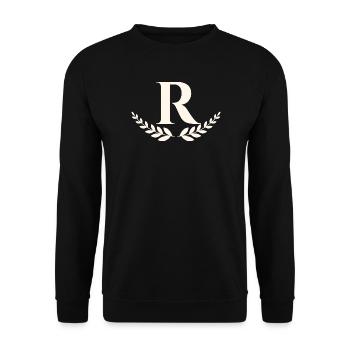 r - Sweat-shirt Unisexe - noir - Devant - Alina (178cm) & Michal (187cm)