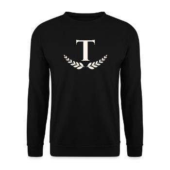 t - Unisex Sweatshirt - black - Front - Alina (178cm) & Michal (187cm)