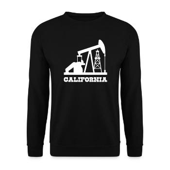 Conception de pompe pour champs pétrolifères californiens - Sweat-shirt Unisexe - noir - Devant - Alina (178cm) & Michal (187cm)