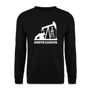Conception de pompe à pompe pour le champ pétrolifère du Dakota du Nord - Sweat-shirt Unisexe - noir - Devant - Alina (178cm) & Michal (187cm)