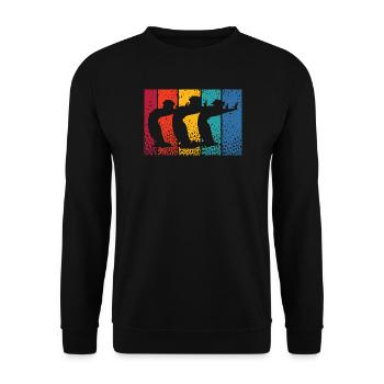 Artistic Swim Team Synchronschwimmen - Unisex Pullover - Schwarz - Vorne - Alina (178cm) & Michal (187cm)