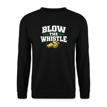 Soccer Training Youth Sports Coach - Unisex Sweatshirt - black - Front - Alina (178cm) & Michal (187cm)
