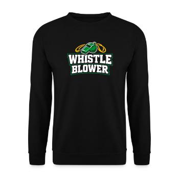 Soccer Training Youth Sports Coach - Unisex Sweatshirt - black - Front - Alina (178cm) & Michal (187cm)