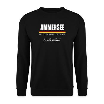 Ammersee - Unisex Pullover - Schwarz - Vorne - Alina (178cm) & Michal (187cm)