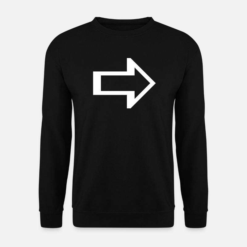 Arrow right left Icon - Unisex Sweatshirt - black
