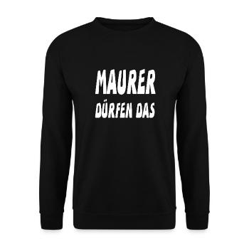 Bricklayer - Unisex Sweatshirt - black - Front - Alina (178cm) & Michal (187cm)