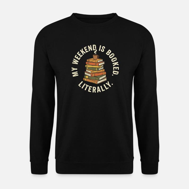 Bog Love Saying - Vintage Reader Gift - Unisex sweater - sort