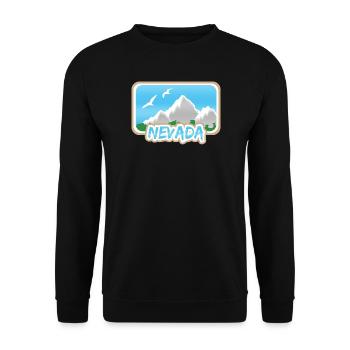 Mount Nevada - Unisex Sweatshirt - black - Front - Alina (178cm) & Michal (187cm)