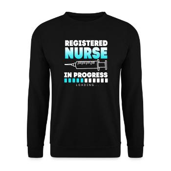 Don d’infirmières de l’hôpital des infirmières - Sweat-shirt Unisexe - noir - Devant - Alina (178cm) & Michal (187cm)
