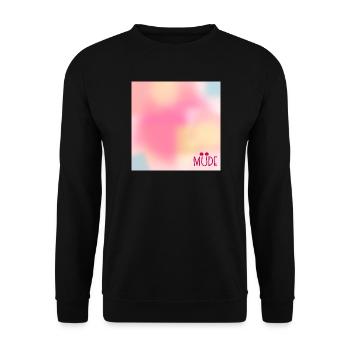 Himmel Stimmung Müde - Unisex Pullover - Schwarz - Vorne - Alina (178cm) & Michal (187cm)
