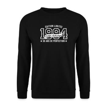 Édition Limitée 1984 Certifiée - Sweat-shirt Unisexe - noir - Devant - Alina (178cm) & Michal (187cm)