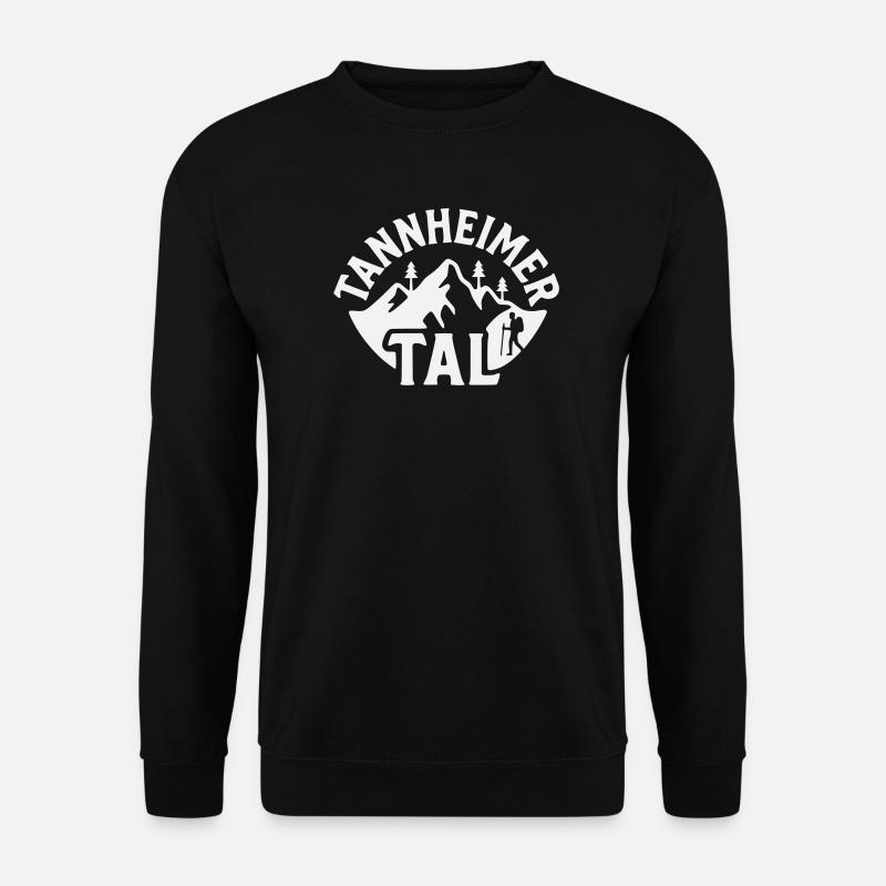 Tannheimer Tal Bergpanorama - Unisex Pullover - Schwarz