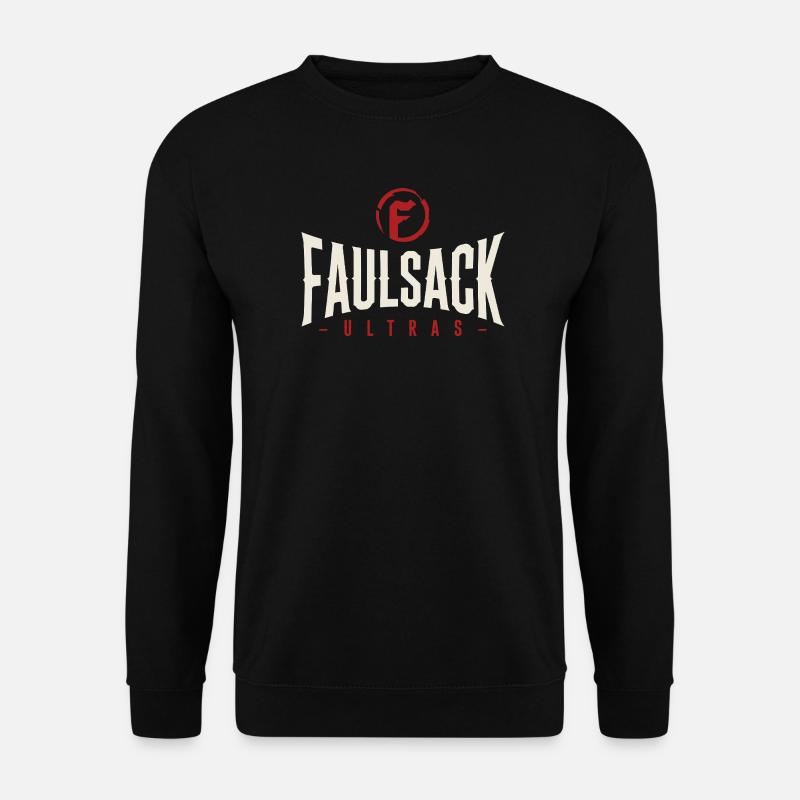 Faulsack ultras (white) - Unisex Pullover - Schwarz