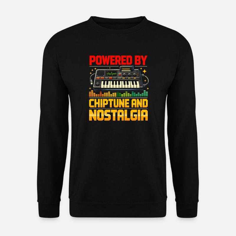 Propulsé par Chiptune | Nostalgie rétro - Sweat-shirt Unisexe - noir