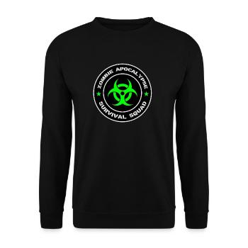 Escouade de survie de l’apocalypse zombie - Sweat-shirt Unisexe - noir - Devant - Alina (178cm) & Michal (187cm)