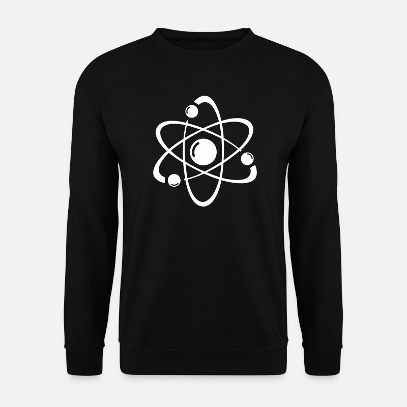 Atommodell Linienkunst - Unisex Pullover - Schwarz