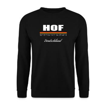 Hof - Unisex Pullover - Schwarz - Vorne - Alina (178cm) & Michal (187cm)