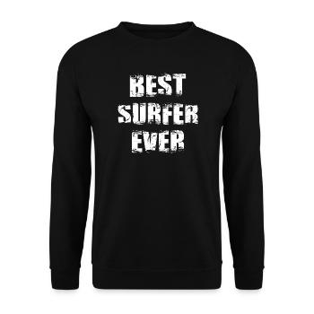 Best Surfer - Unisex Sweatshirt - black - Front - Alina (178cm) & Michal (187cm)