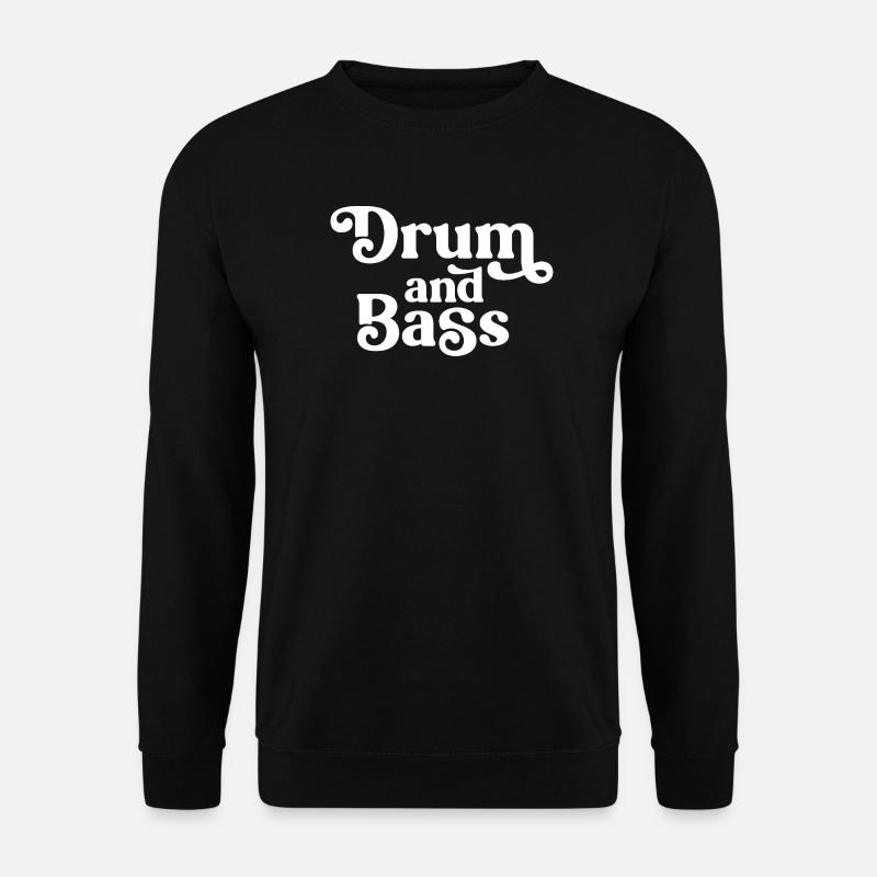 Drum and Bass Retro Glyphs - Unisex Sweatshirt - black