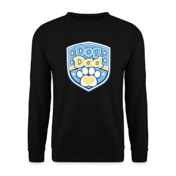 Hundevater Schild Motiv - Unisex Pullover - Schwarz - Vorne - Alina (178cm) & Michal (187cm)