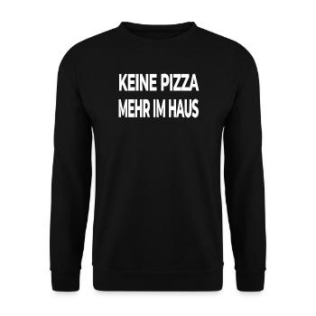 Pizza - Unisex Pullover - Schwarz - Vorne - Alina (178cm) & Michal (187cm)