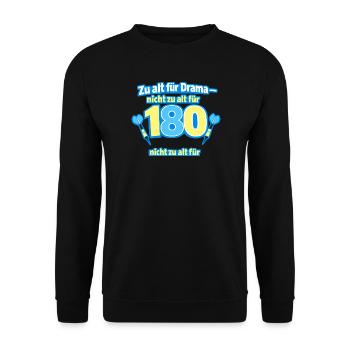 Zu alt für Drama 180 Shirt - Unisex Pullover - Schwarz - Vorne - Alina (178cm) & Michal (187cm)