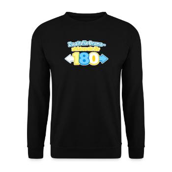 Zu alt für Drama 180 - Unisex Pullover - Schwarz - Vorne - Alina (178cm) & Michal (187cm)