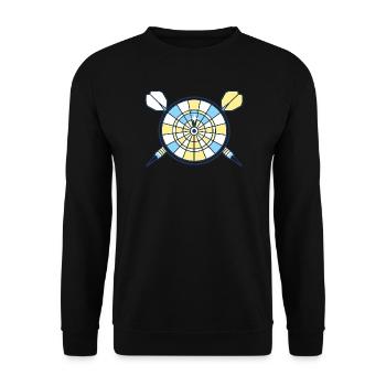 Cible Dart - Sweat-shirt Unisexe - noir - Devant - Alina (178cm) & Michal (187cm)