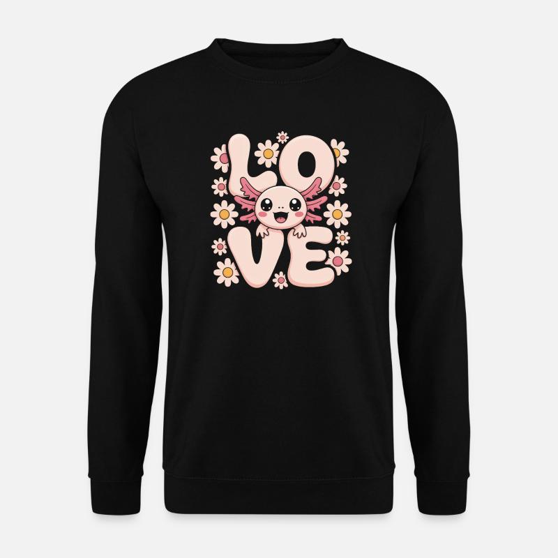 Pastel Love Daisy Monster - Unisex Pullover - Schwarz