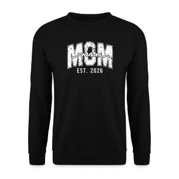 Mama Fondé en 2026 Design - Sweat-shirt Unisexe - noir - Devant - Alina (178cm) & Michal (187cm)