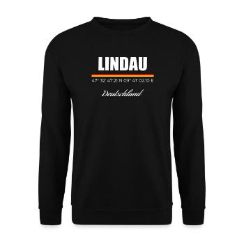 Lindau - Unisex Pullover - Schwarz - Vorne - Alina (178cm) & Michal (187cm)
