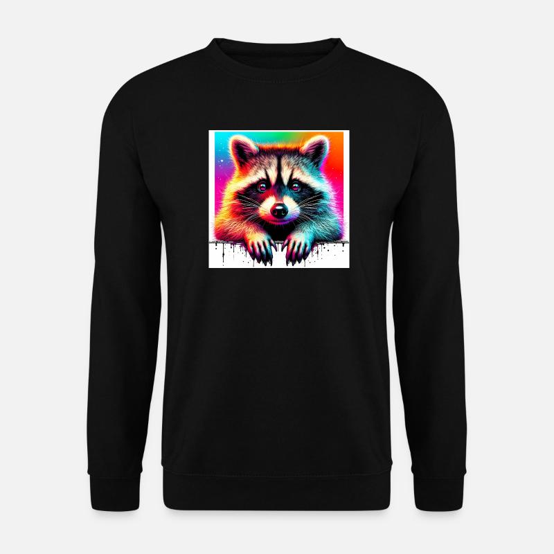 Waschbär - Unisex Pullover - Schwarz